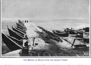 A Bridge of Boats across Frozen Tigris River, Mosul, 1903