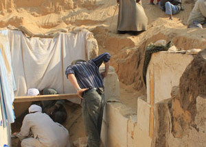 Giant sarcophagus leads Penn museum team in Egypt to the tomb of a previously unknown pharaoh