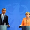 Merkel and Obama first meeting after CIA scandal in Berlin