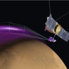 Mars: Aurora and mysterious dust cloud