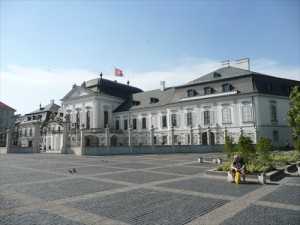 Grassalkovich Palace, seat of the President of Slovakia. 