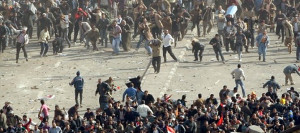 Clashes between pro-Mubarak and anti-Mubarak in Tahrir Square © Image: Hammer of Truth
