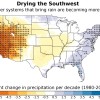 American South West is getting drier